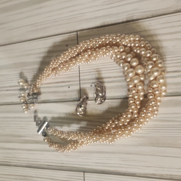 Vintage Earrings and Necklace - Picture 1 of 6